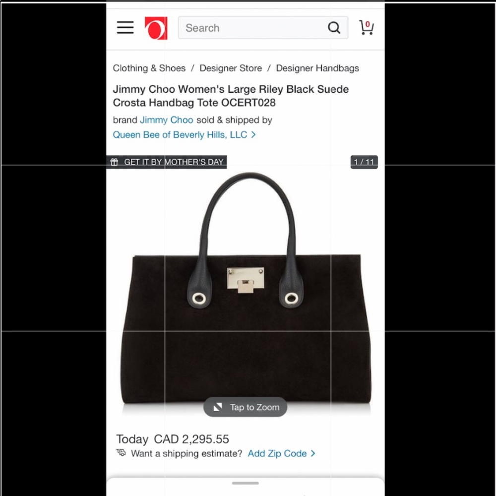 Authentic Jimmy Choo *current* Crosta Riley Tote - Picture 8 of 9